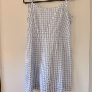 GINGHAM TIE STRAP DRESS